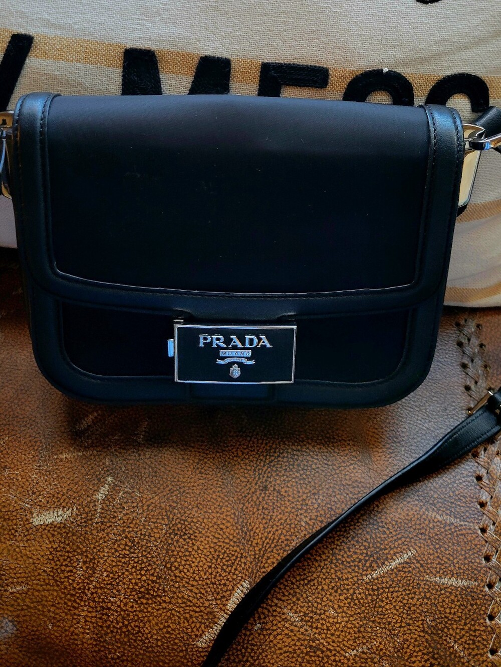 Authentic Prada Black Shoulder Bag